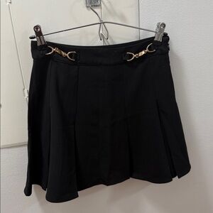 H&M Black Skirt with Gold Accents